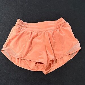 Lululemon Athletica Peach Hotty Hot Shorts